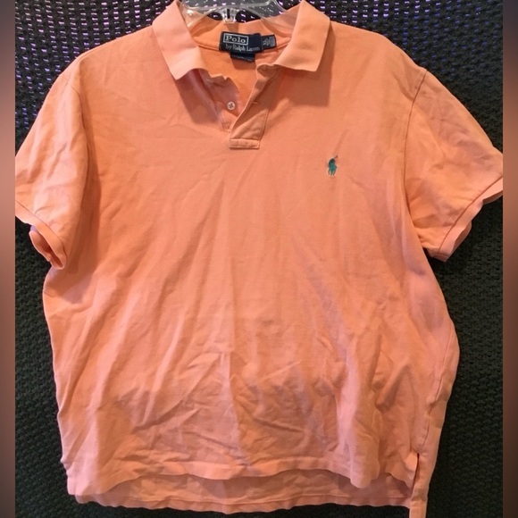 Polo Ralph Lauren Other - POLO Ralph Lauren Men’s Blue Label Polo Shirt, Light Orange/Peach; Size XL